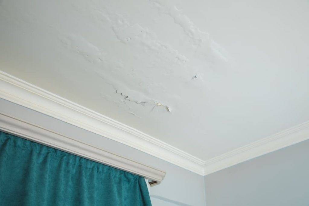 Ceiling with water damage